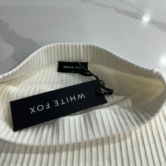 White Fox Knitted Mini Skirt - Picture 4 of 4